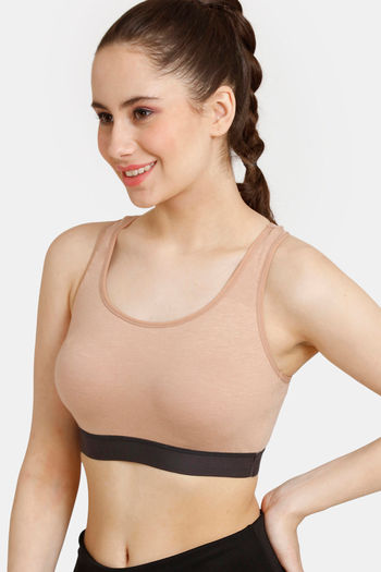 Buy Rosaline Low Impact Sports Bra With Racer Back - Red Plum at