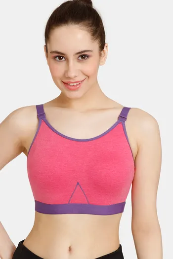 Buy Zelocity Quick Dry Sports Bra With Removable Padding - Dry