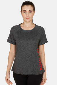 Buy Rosaline Relaxed Fit Cotton T-Shirt - Black Beauty