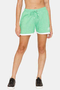 Buy Rosaline Easy Movement Straight Fit Shorts - Poison Green