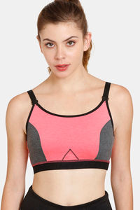Buy Rosaline Easy Movement Cotton Rich Sports Bra - Rouge Red