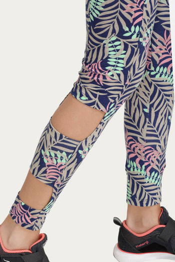 Buy HERE&NOW Girls Pack Of 2 Printed Ankle Length Leggings - Leggings for  Girls 17296846 | Myntra