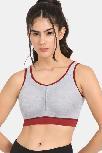 Zelocity Quick Dry Sports Bra With Removable Padding - Rhododendron