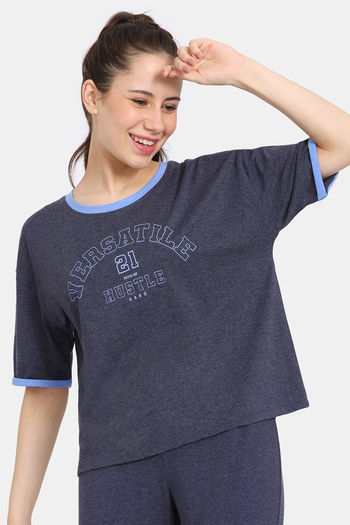 Rosaline Easy Movement Relaxed Top - Navel Academy