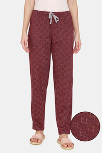 Buy Rosaline Spatial Speckle Knit Cotton Pyjama - Grape Wine
