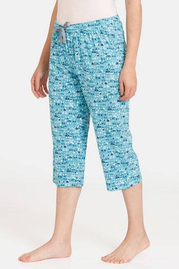 Styli Pajamas  Buy Styli Multicolor Cotton Tassel Tie Neck Tshirt   Paisley Capri Pyjama MultiColor Set of 2 Online  Nykaa Fashion
