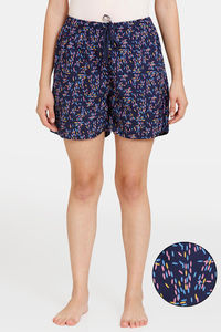 Buy Rosaline Eternal Bloom Woven Shorts - Peacoat