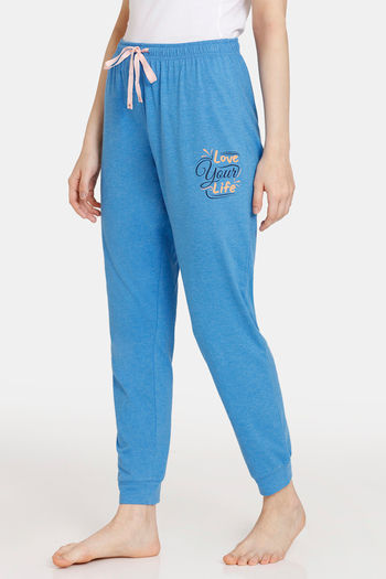 Buy Rosaline Rural Charm Knit Cotton Pyjama - Azure Blue