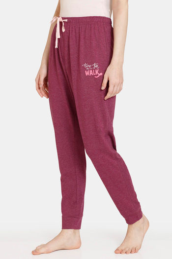 Buy Rosaline Rural Charm Knit Cotton Pyjama - Magenta Purple at Rs.382  online