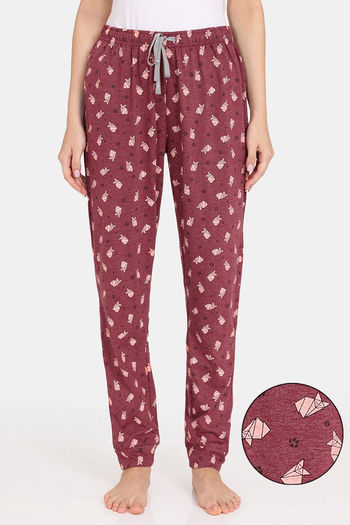 Buy Rosaline Joy Sticks Knit Cotton Pyjama - Merlot