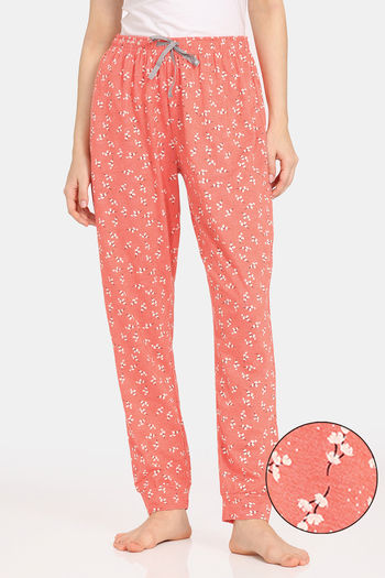 Buy Rosaline Bloom Fest Knit Cotton Pyjama - Emberglow