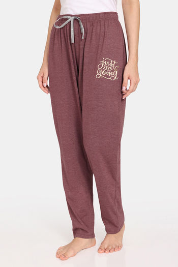 Buy Rosaline Joy Sticks Knit Cotton Pyjama - Merlot