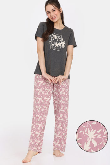 Buy Rosaline Serenity Woven Pyjama Set - Foxglove