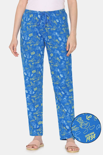 Buy Rosaline Mickey & Donald Knit Cotton Pyjama -Skydiver