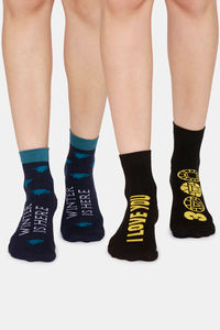 Buy Rosaline Ankle Socks (Pack Of 2) - Black Black