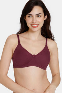 Buy Rosaline Basics Double Layered Non Wired 3/4th Coverage Bra - Rhododendron