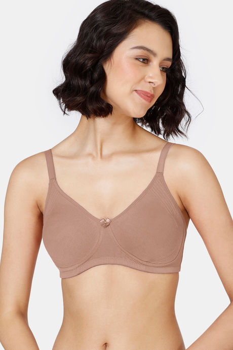 Buy Zivame Basics Double Layered Non Wired 3/4th Coverage T-Shirt Bra -  Roebuck at Rs.745 online