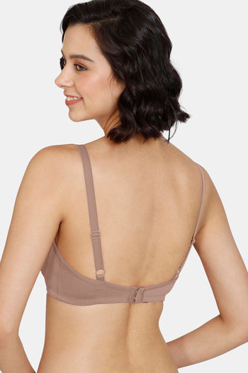 Buy Zivame Beautiful Basics Double Layered Non Wired 3/4th Coverage T-Shirt  Bra - Raspberry Online at Best Prices in India - JioMart.