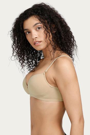 Buy Rosaline Basics Padded Non Wired Medium Coverage T-Shirt Bra