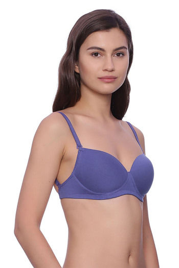 Buy Zivame Beautiful Basics Double Layered Non Wired 3/4th Coverage Backless  Bra - Roebuck at Rs.313 online