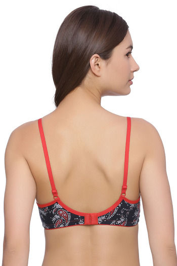 Buy Rosaline Basics Double Layered Non Wired 3/4th Coverage Bra