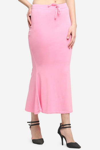 Sugathari Flared Saree Shapewear - Baby Pink