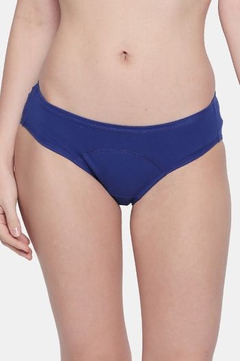 Buy Red Rose Medium Rise Full Coverage Hipster Panty - Blue
