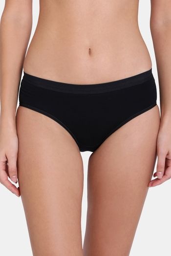 Black mid waist shaping panty, Women's panties