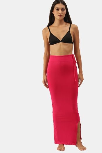 Buy Red Rose Cotton Infused Medium Control Flared Saree Shapewear - Pink at  Rs.662 online