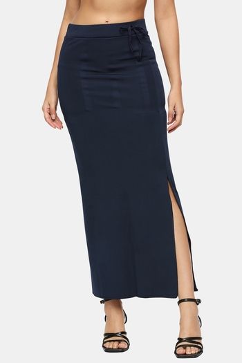 Buy Red Rose Flared Saree Shapewear - Navy