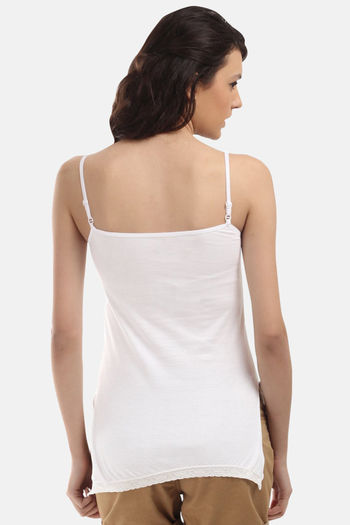 Buy Red Rose Cotton Camisole - White at Rs.245 online | undefined