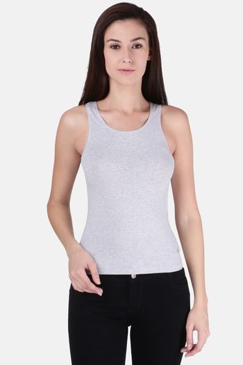 Buy Red Rose Cotton Elastane Camisole - Grey