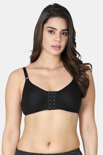 Buy VStar Double Layered Non Wired Medium Coverage Super Support Bra -  Black at Rs.363 online