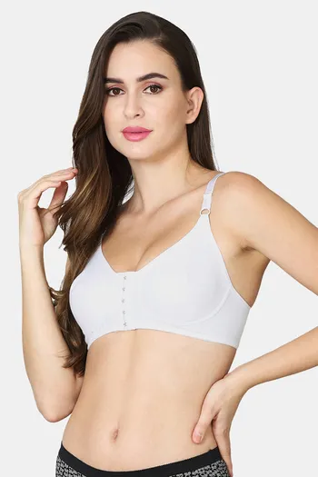 Buy VStar Double Layered Non Wired Medium Coverage Super Support Bra -  White at Rs.363 online
