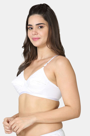 Buy VStar Single Layered Non Wired Medium Coverage Super Support Bra -  White at Rs.272 online