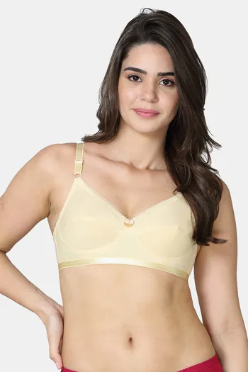Buy VStar Single Layered Non Wired Full Coverage Super Support Bra - Skin  at Rs.283 online