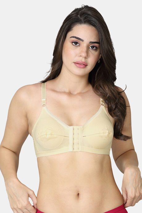 Buy VStar Single Layered Non Wired Medium Coverage Super Support Bra - Skin  at Rs.299 online