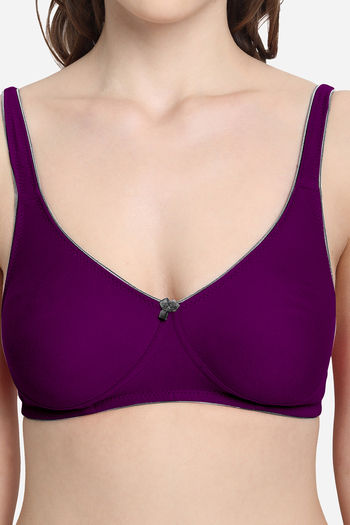 Buy VStar Double Layered Non Wired Medium Coverage Super Support Bra - Wine  at Rs.347 online