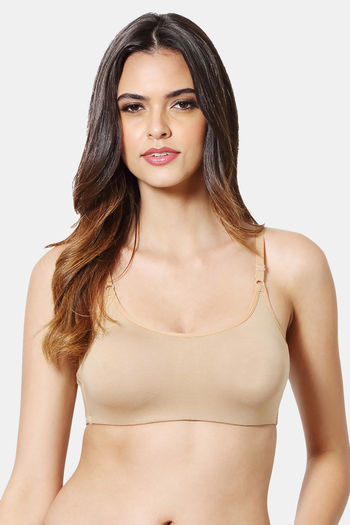 Buy VStar Double Layered Non Wired Full Coverage Cami Bra - Beige Skin at Rs.335  online