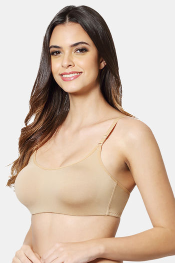 Marks & Spencer Single Layered Non Wired Full Coverage Cami Bra - Flame