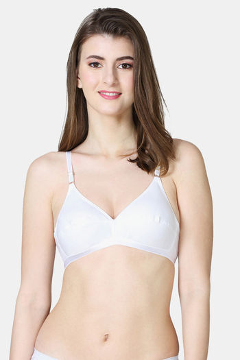 Buy VStar Single Layered Non Wired Medium Coverage Super Support Bra -  White at Rs.201 online