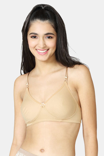 Buy Trylo Double Layered Non-Wired Full Coverage Super Support Bra - Skin  at Rs.415 online