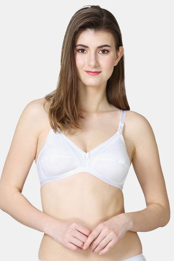 Buy VStar Double Layered Non Wired Medium Coverage Maternity / Nursing Bra  - White at Rs.351 online