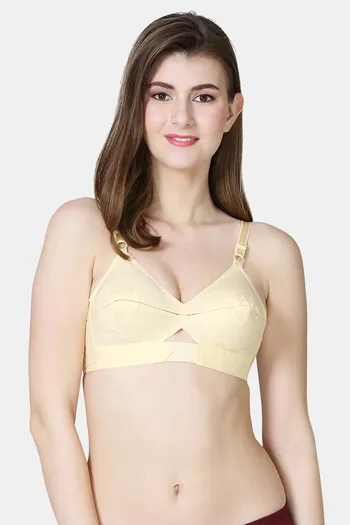 Buy VStar Single Layered Non Wired Medium Coverage Super Support Bra -  Beige Skin at Rs.304 online