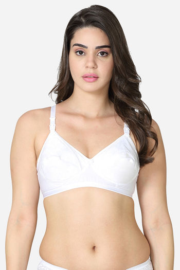 Buy VStar Double Layered Non Wired Medium Coverage Maternity / Nursing Bra  - White at Rs.393 online