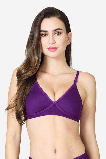 Buy Leading Lady Single Layered Non-Wired Full Coverage Sleep Bra - Green  at Rs.599 online