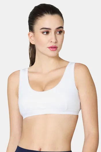 Buy VStar Double Layered Non Wired Full Coverage Super Support Bra - White  at Rs.283 online