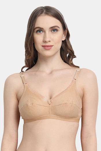 Buy Rosaline Everyday Single Layered Non Wired 3/4th Coverage Sheer Lace  Bra - Pink Lemonade at Rs.524 online
