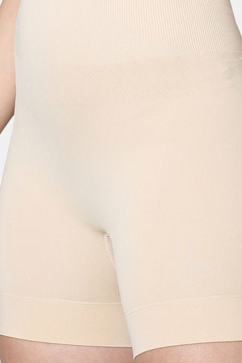 Zivame All Day Highwaist Butt Enhancing Thigh Shaper - Poseidon