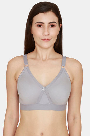 Buy Floret Double Layered Non-Wired Full Coverage Super Support Bra - White  at Rs.309 online